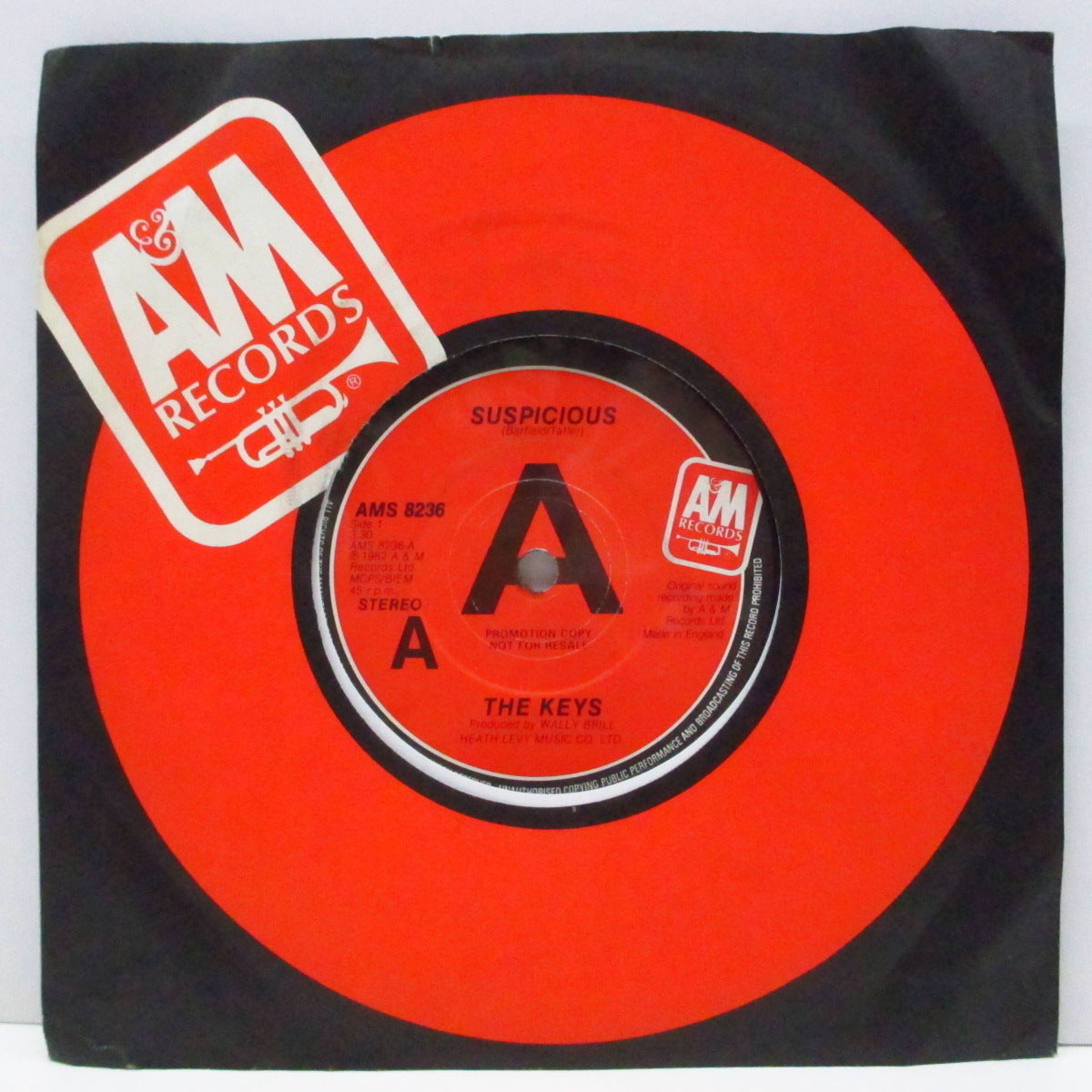 KEYS, THE (ザ ・キイズ) - Suspicious (UK プロモ 7"+カンパニースリーブ)