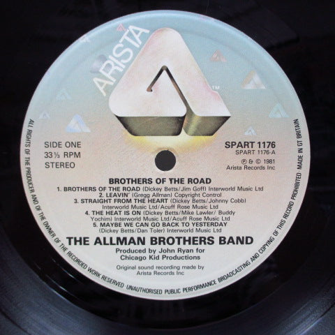 ALLMAN BROTHERS BAND (オールマン・ブラザーズ・バンド) - Brothers Of The Road (UK Orig.LP)