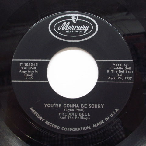 FREDDIE BELL & THE BELLBOYS (フレディ・ベル&ザ・ベルボーイズ) - Rockin' Is My Business (US オリジナル 7"))
