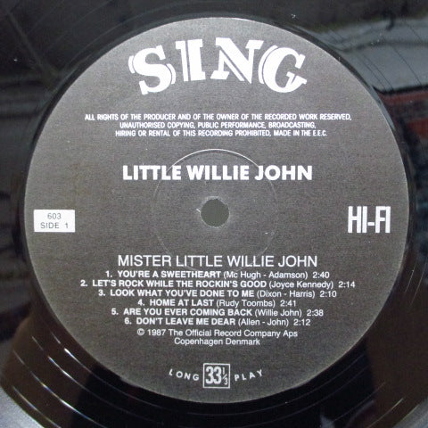 LITTLE WILLIE JOHN (リトル・ウィリー・ジョン) - Mister Little Willie John (DENMARK Reissue)