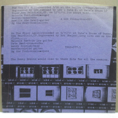 BUNNY BRAINS, THE-For You I'd Kill / On The Floor Again (US Orig.7 ")