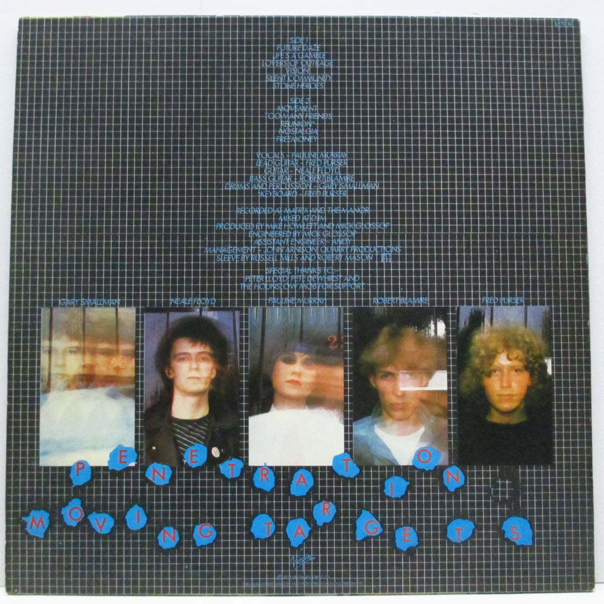 PENETRATION (ペネトレイション) - Moving Targets (UK オリジナル「ブラックヴァイナル」LP/マットジャケ)