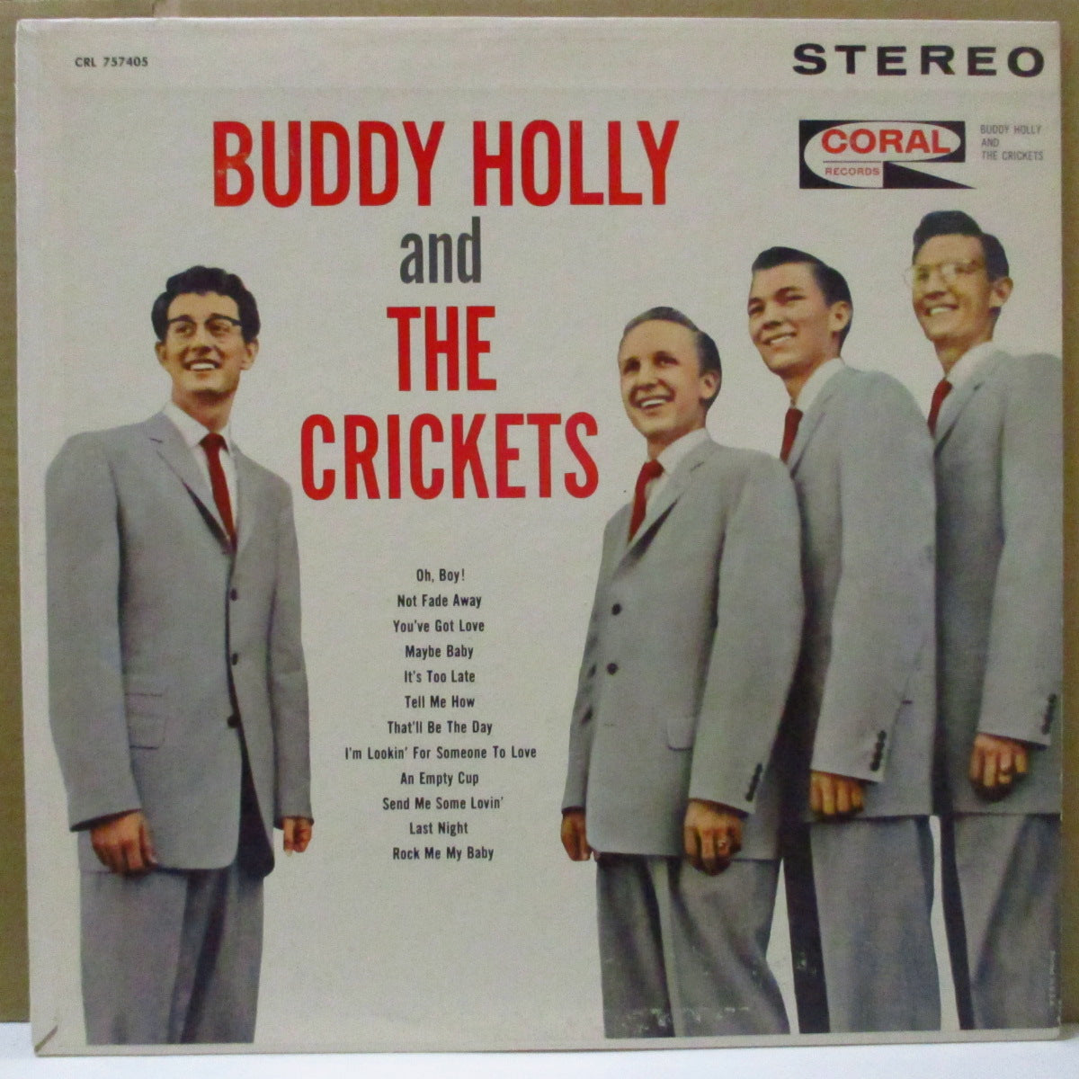 BUDDY HOLLY & THE CRICKETS (バディ・ホリー & ザ・クリケッツ) - Buddy Holly & The Crickets (US '63 Reissue Stereo LP)
