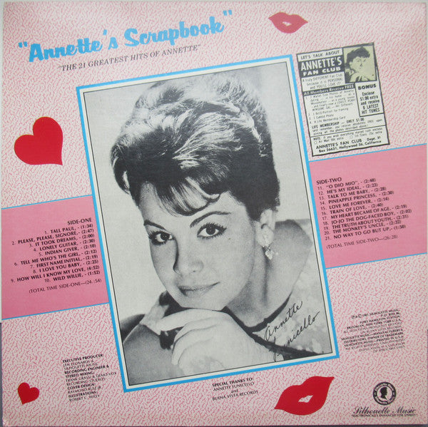ANNETTE (アネット) - Annette's Scrapbook (US Orig.LP/New)