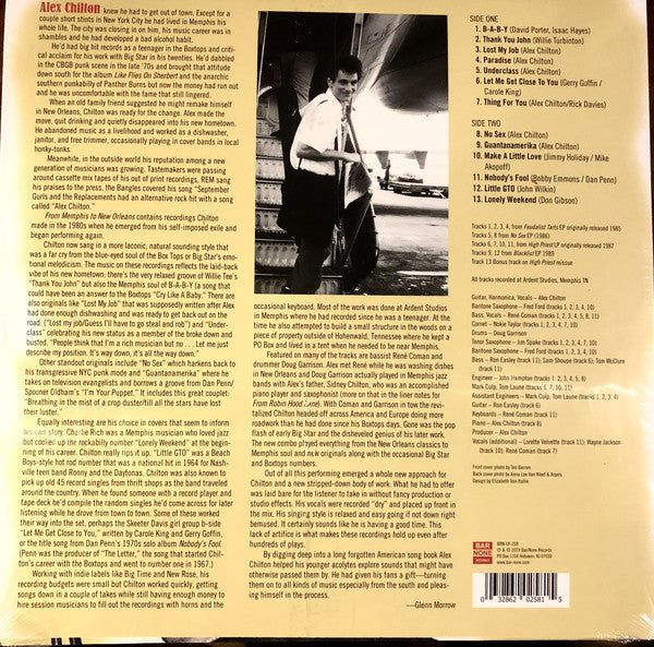ALEX CHILTON (アレックス・チルトン) - From Memphis To New Orleans (US Ltd.LP/New)