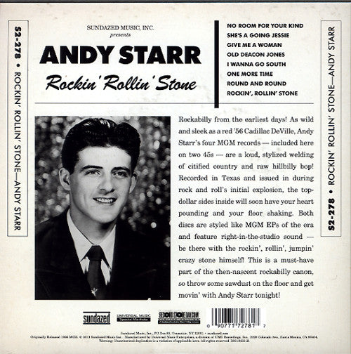 ANDY STARR (アンディ・スター) - Rockin' Rollin' Stone (US Ltd.2x7"+PS/New)