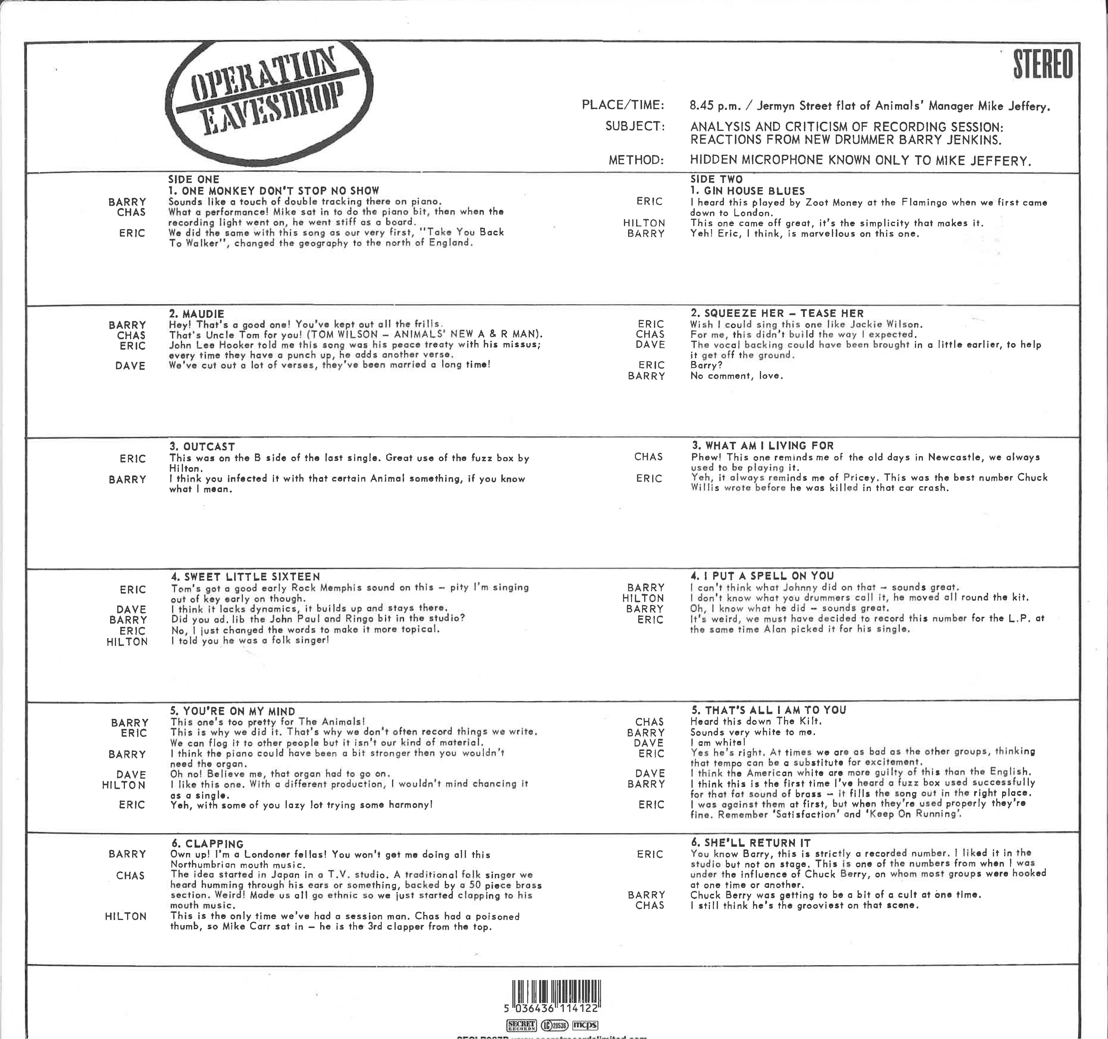 ANIMALS (アニマルズ) - Animalisms (UK Ltd.Reissue Blue Vinyl 180g Stereo LP/New)