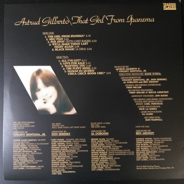 ASTRUD GILBERTO (アストラッド・ジルベルト) - That Girl From Ipanema (EU 限定復刻再発 LP/New)