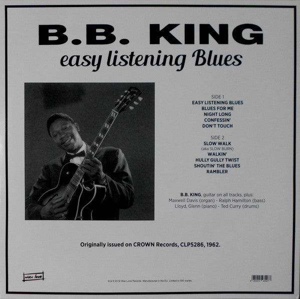 B.B.KING (B.B.キング) - Easy Listening Blues (EU 500 Ltd.Reissue LP/New)