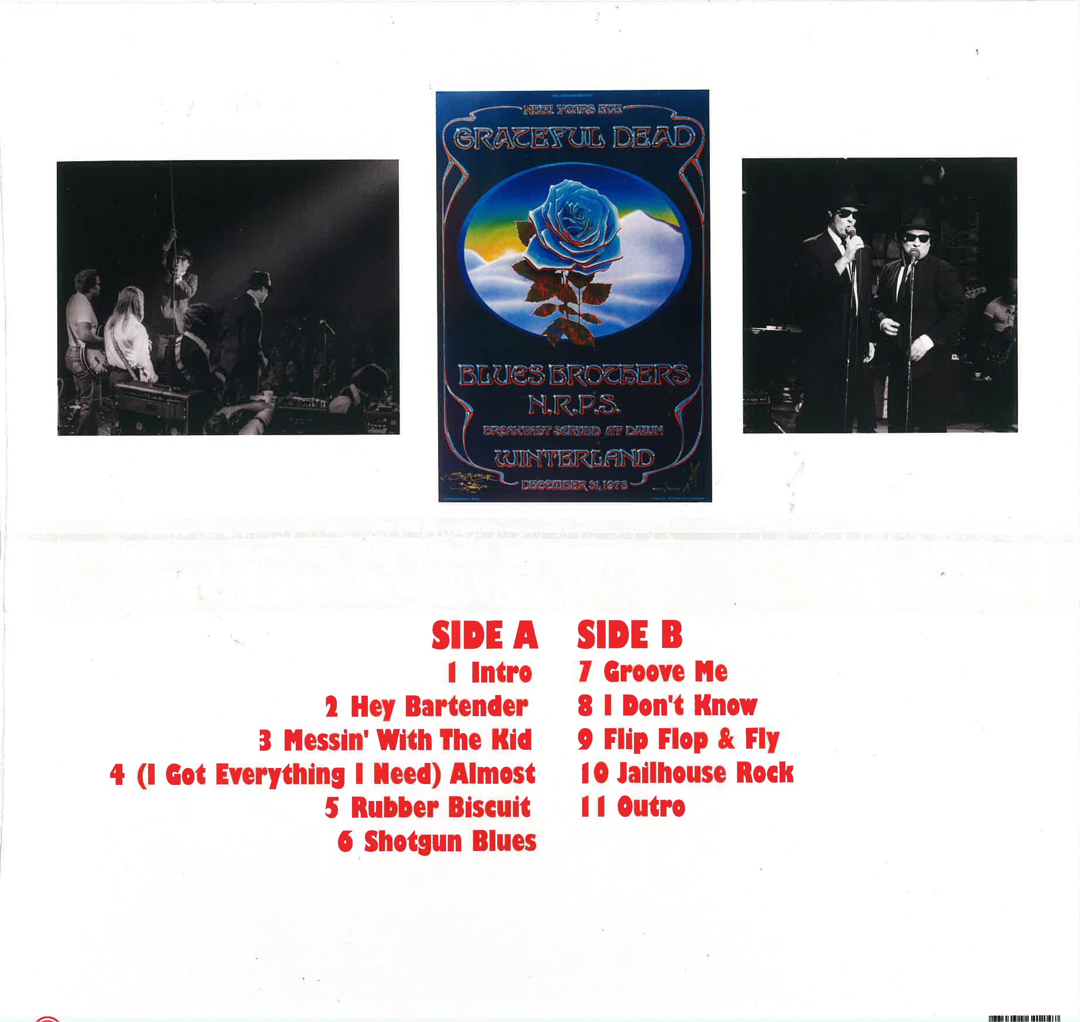 BLUES BROTHERS (ブルース・ブラザーズ) - Live at the Winterland in San Francisco, 31st December 1978 (EU Limited LP/New)