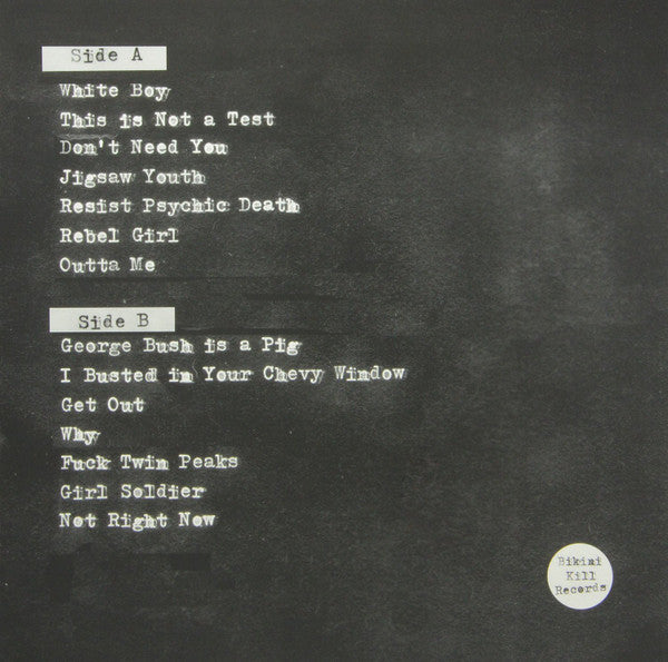 BIKINI KILL (ビキニ・キル) - Yeah Yeah Yeah Yeah (US 限定再発 LP/NEW) '92年アルバム