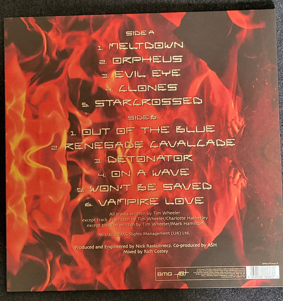 ASH (アッシュ) - Meltdown (EU 限定復刻リマスター再発オレンジ&ブラック・スプラッターヴァイナル LP/NEW)