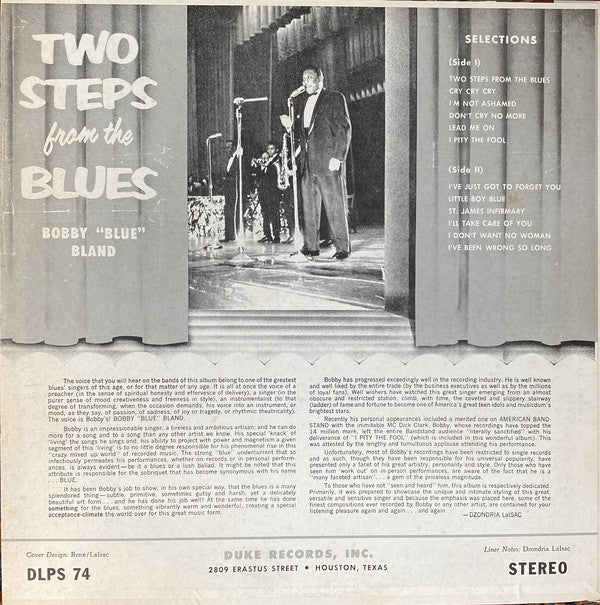BOBBY BLAND (ボビー・ブランド) - Two Steps From The Blues (US Ltd.Reissue LP/New)