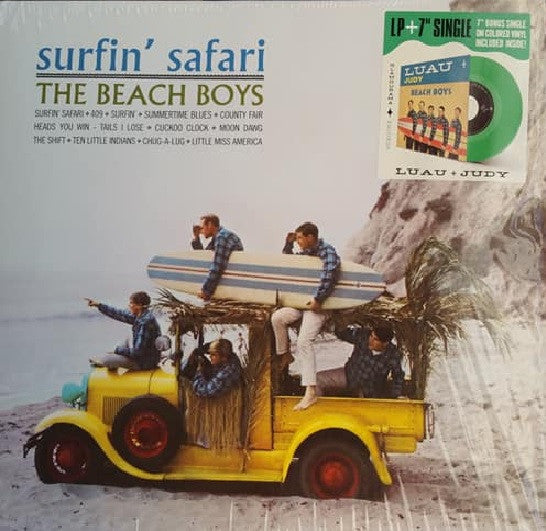 BEACH BOYS (ビーチ・ボーイズ) - Surfin' Safari (EU 限定復刻再発 LP+「グリーンVINYL」ジャケ付き7インチ/New)'62年デビューアルバム!