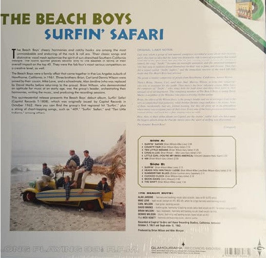 BEACH BOYS (ビーチ・ボーイズ) - Surfin' Safari (EU 限定復刻再発 LP+「グリーンVINYL」ジャケ付き7インチ/New)'62年デビューアルバム!