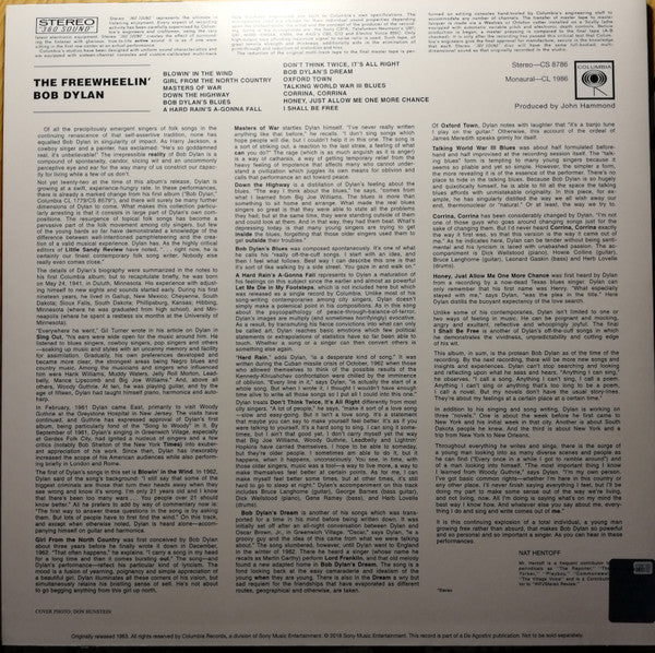 BOB DYLAN (ボブ・ディラン) - The Freewheelin' (Italy Ltd.Reissue 180g Stereo LP/New)
