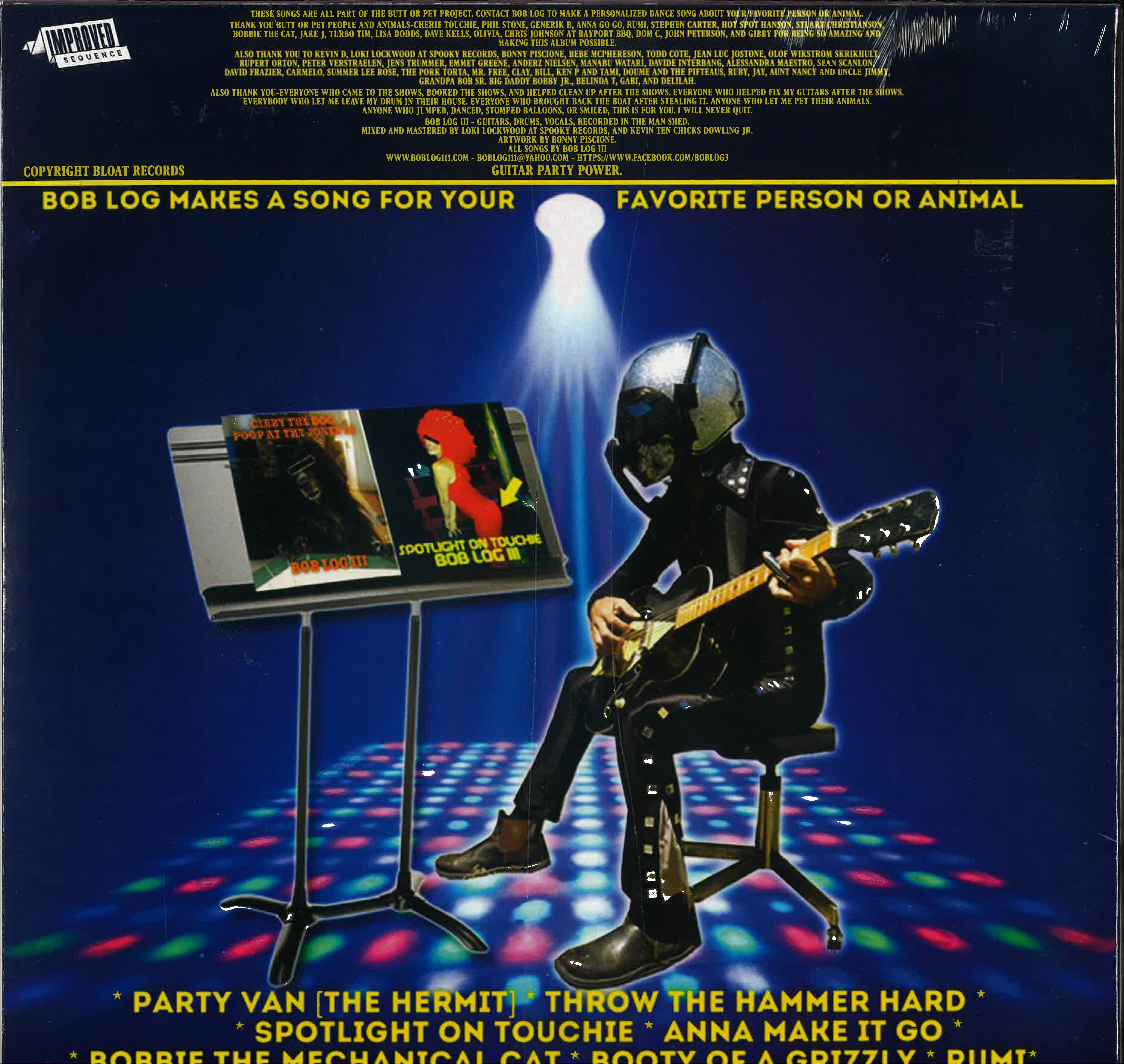 BOB LOG III (ボブ・ログ三世) - Bump Or Meow Volume 1 (EU 225 Ltd.Reissue LP/New)