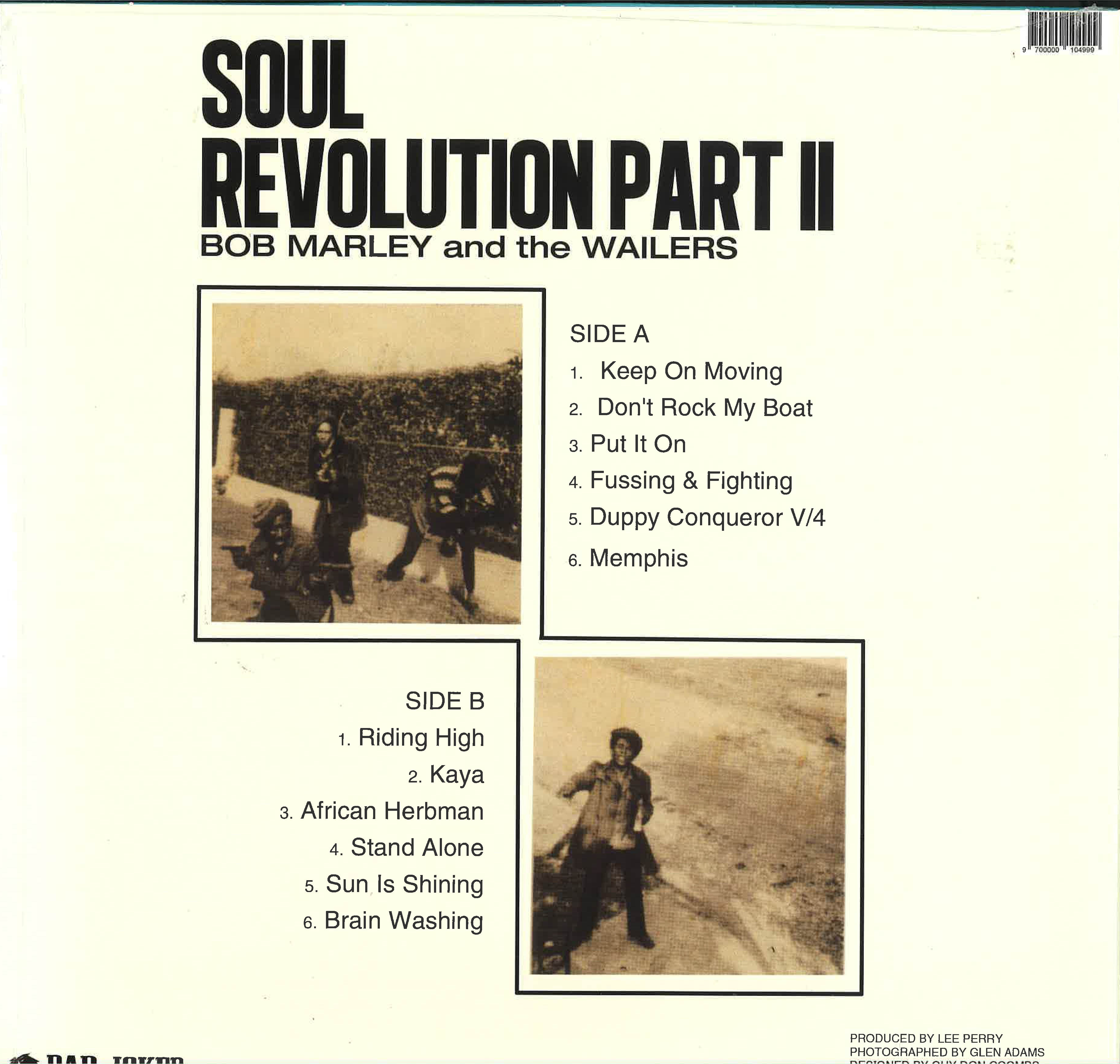 BOB MARLEY & THE WAILERS (ボブ・マーリー & ザ・ウェイラーズ) - Soul Revolution Part 2 (EU 限定復刻再発 LP/New) 下積み期1971年サードアルバム