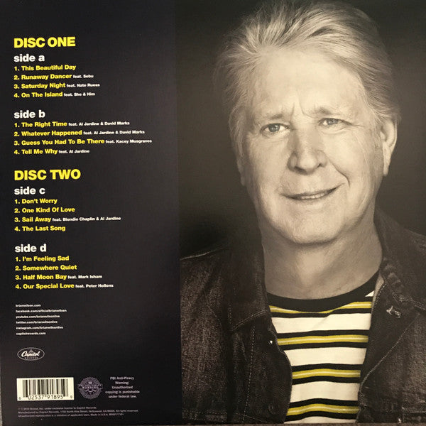 BRIAN WILSON (ブライアン・ウィルソン) - No Pier Pressure (US Limited 2xLP/New)