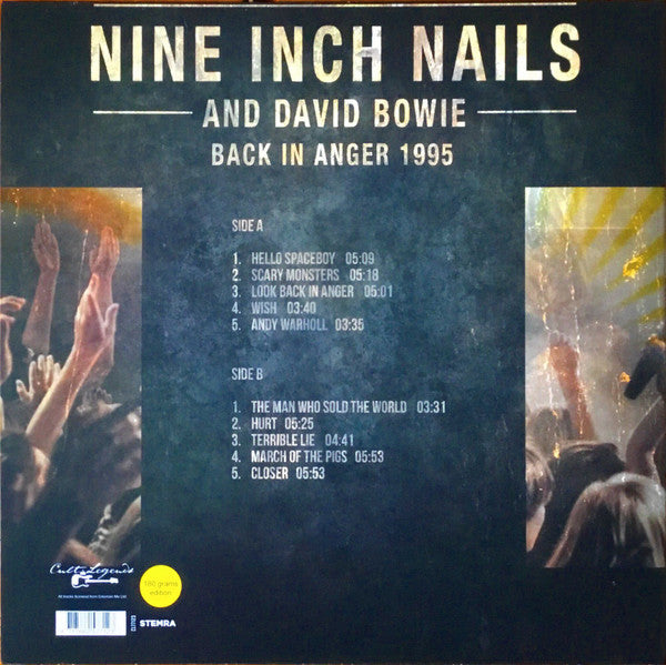 NINE INCH NAILS And DAVID BOWIE (ナイン・インチ・ネイルズ・アンド・デヴィッド・ボウイ) - Back In Anger 1995 (Dutch 限定リリース180グラム重量 LP/NEW)