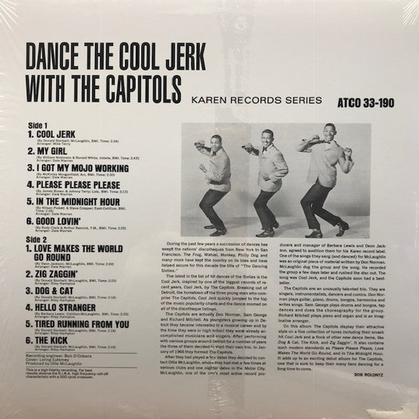 CAPITOLS (キャピトルズ) - Dance The Cool Jerk (US 限定復刻再発 LP/New)’66年ノーザン名作デビュー・アルバム