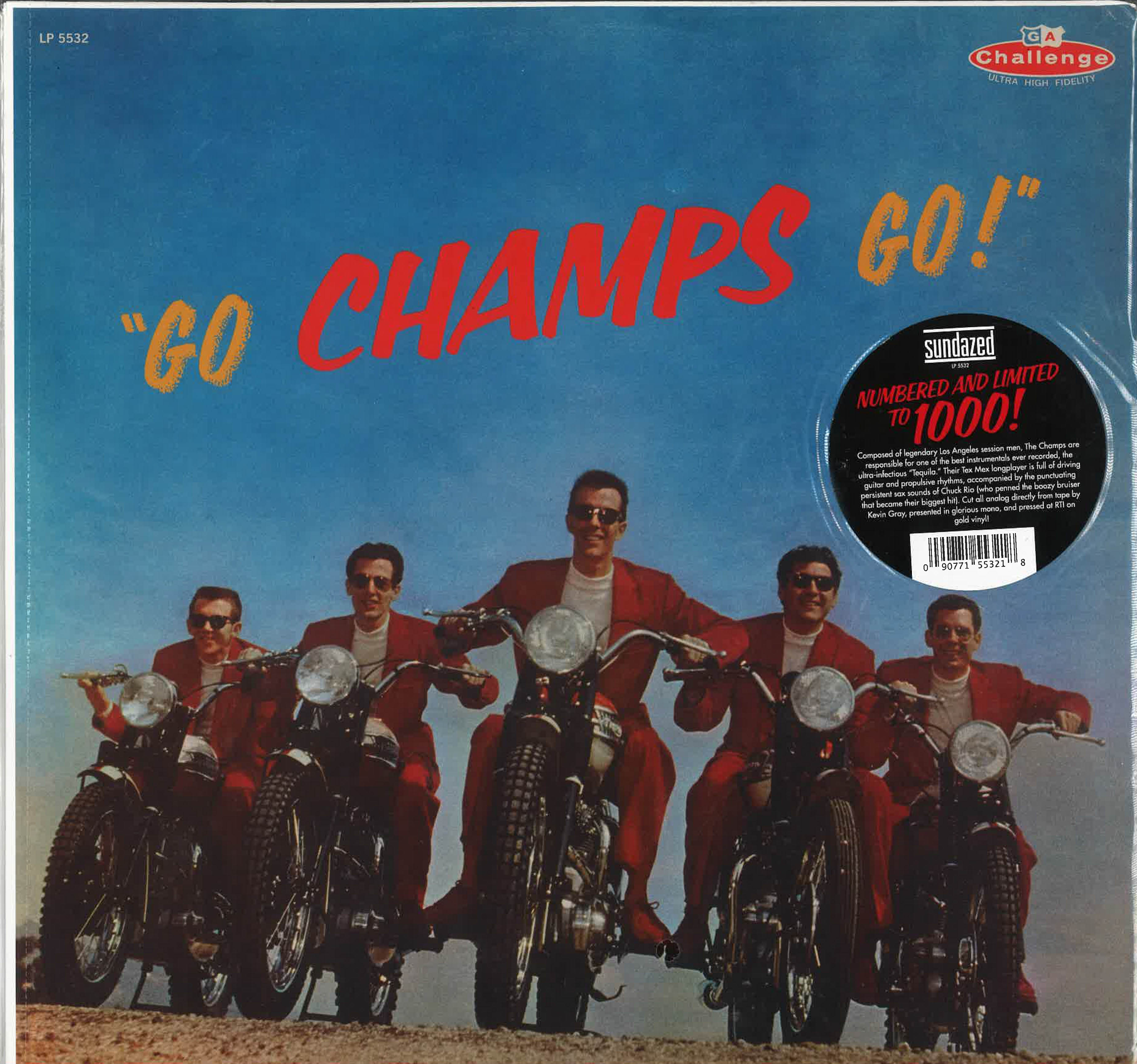 CHAMPS (チャンプス) - Go, Champs, Go! (US 1000枚限定復刻再発「ゴールドVINYL」 LP/New)