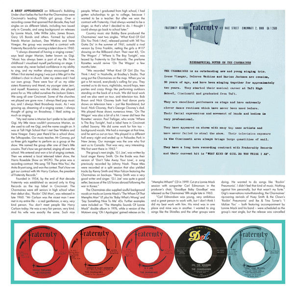 CHARMAINES (GIGI & THE) ((ジジ&ザ・)チャーメインズ) - I Idolize You! (UK Limited LP/New)