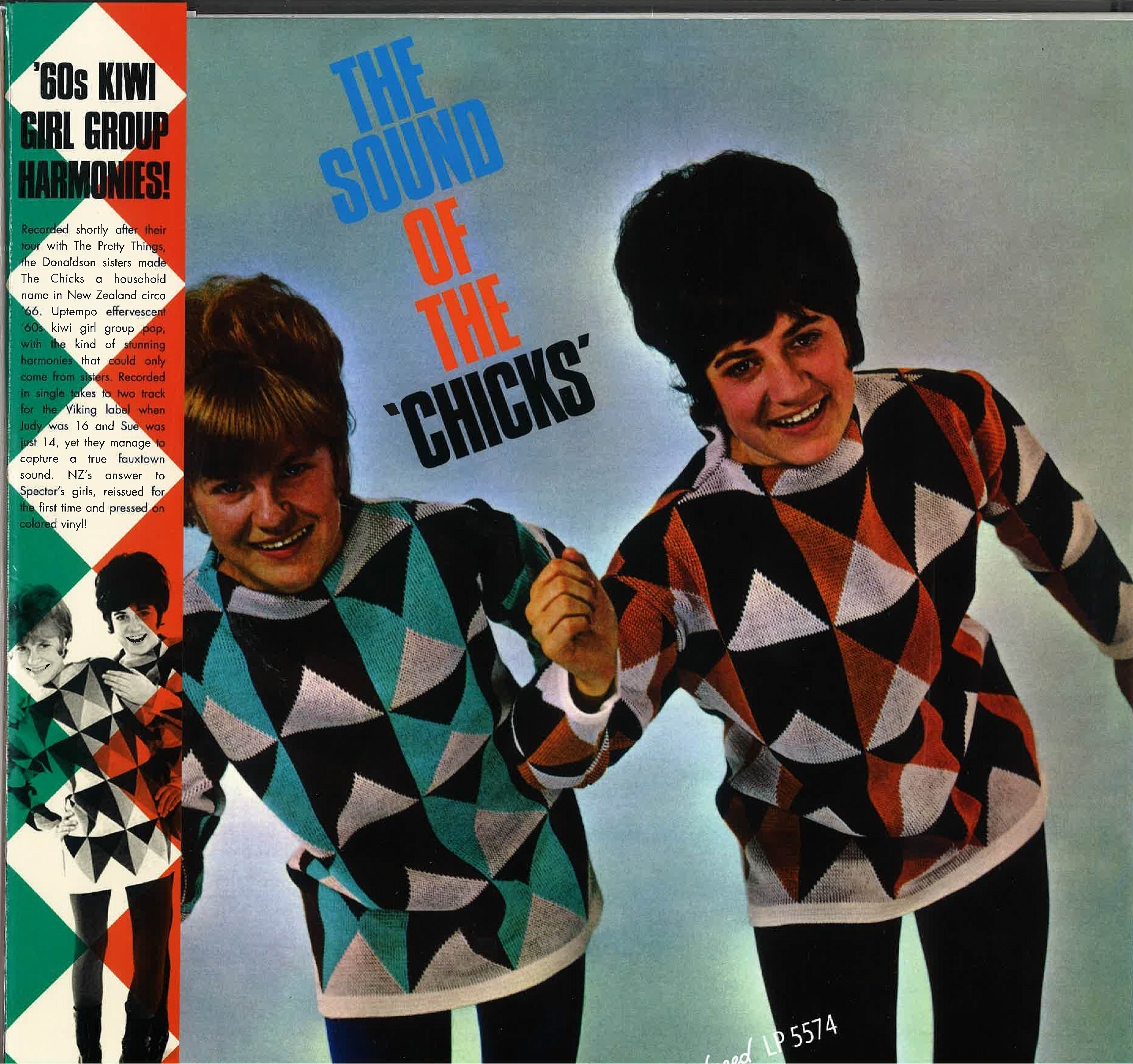 CHICKS (チックス) - The Sound Of The 'Chicks' (US サンデイズド社限定再発「ホワイトVINYL」モノラル LP+帯-折り返しジャケ/New)ニュージーランド姉妹デュオ'65年デビュー・アルバム