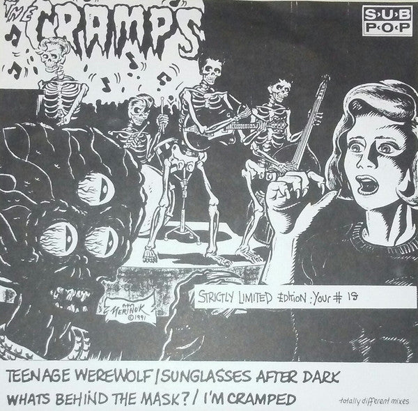 CRAMPS (クランプス) - Teenage Werewolf +3 (EU Unofficial Blue VInyl 7”)