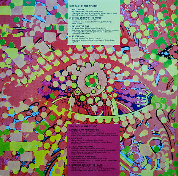 CREAM (クリーム) - Wheels Of Fire (EU 限定復刻再発180g アナログ2xLP/New)