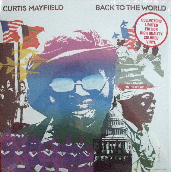 CURTIS MAYFIELD (カーティス・メイフィールド) - Back To The World (US Ltd.Reissue Color Vinyl LP/New)