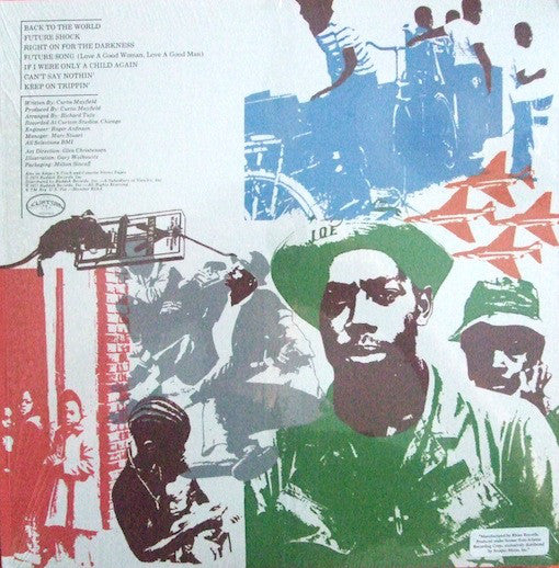 CURTIS MAYFIELD (カーティス・メイフィールド) - Back To The World (US Ltd.Reissue Color Vinyl LP/New)