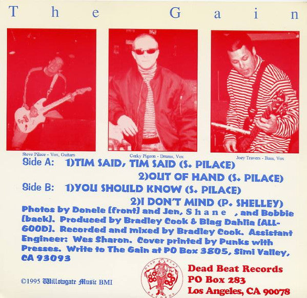 GAIN, THE (ザ ・ゲイン) - You Should Know +3 (US 限定プレス 7"「廃盤 New」)