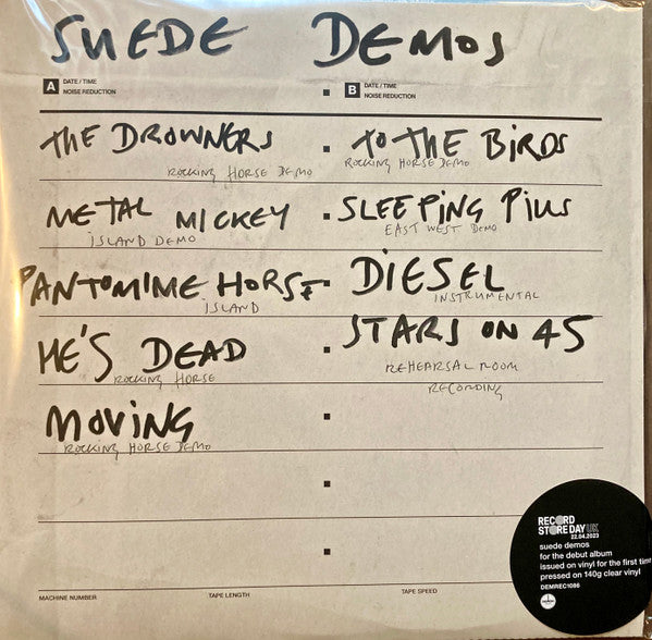 SUEDE (スウェード) - Suede Demos (EU RSD 2023 限定140グラム重量クリアヴァイナル LP/NEW)