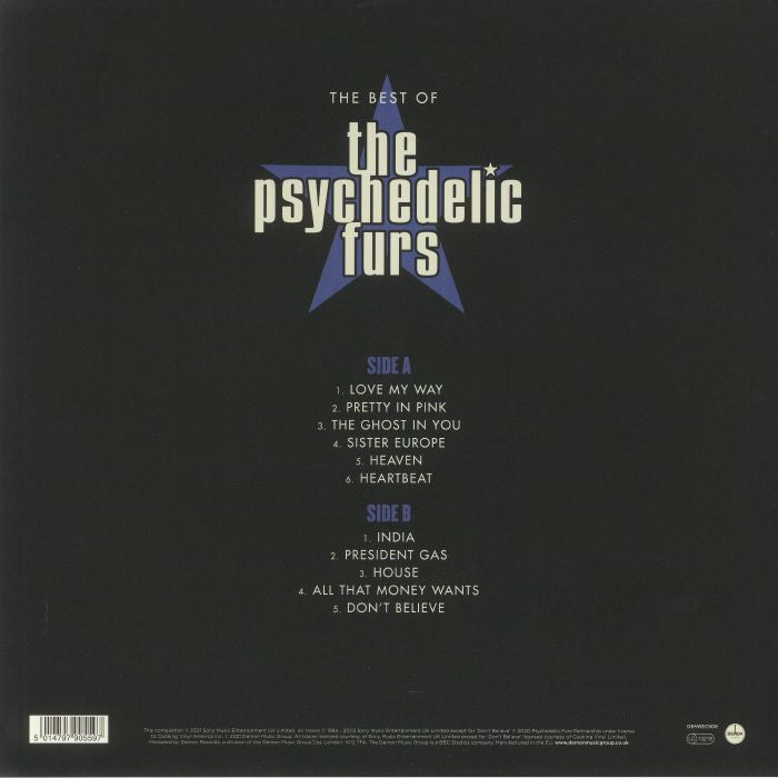 PSYCHEDELIC FURS, THE (ザ・サイケデリック・ファーズ) - The Best Of The Psychedelic Furs (EU 限定リリース180グラム重量 LP/NEW)