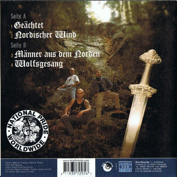 KRAFTHEIM (クラフトトハイム) - Geachtet (German 500枚限定クリアヴァイナル 7"「廃盤 New」)