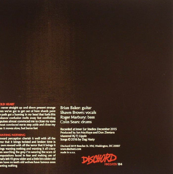 DAG NASTY (ダグ・ナスティー) - Cold Heart / Wanting Nothing (US Limited 7"/ New)