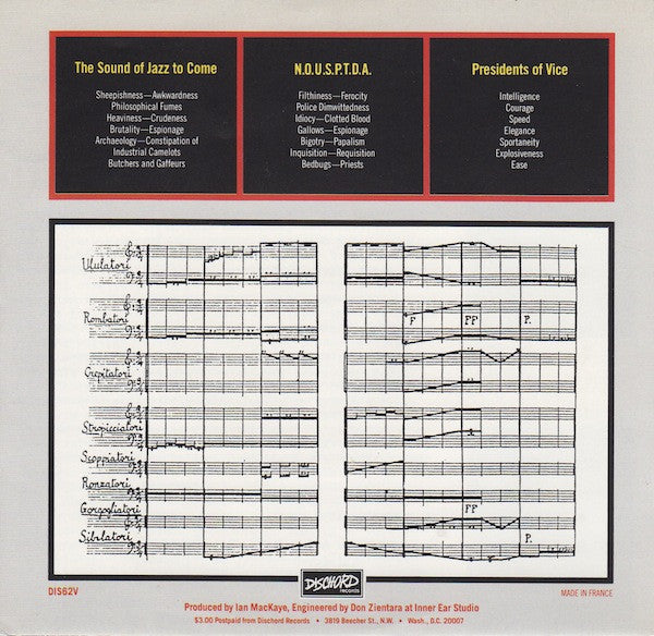 NATION OF ULYSSES (ネイション・オブ・ユリシーズ) - The Birth Of The Ulysses Aesthetic (US Ltd.7" 「廃盤 New」 )