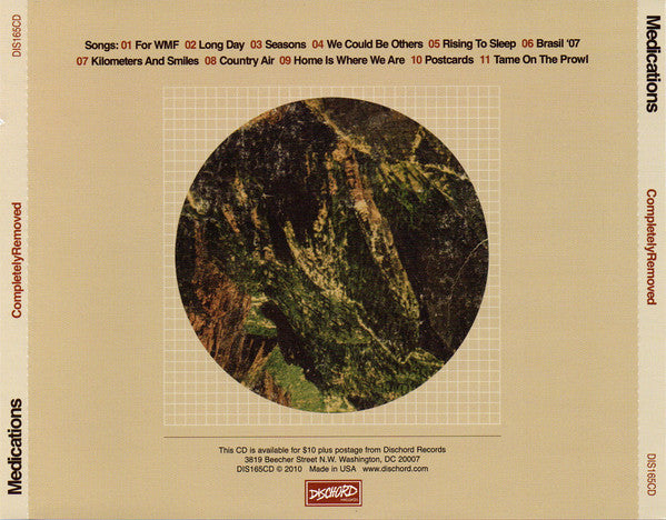 MEDICATIONS (メディケーションズ) - Completely Removed (US 限定リリース CD/NEW) '10年2ndアルバム