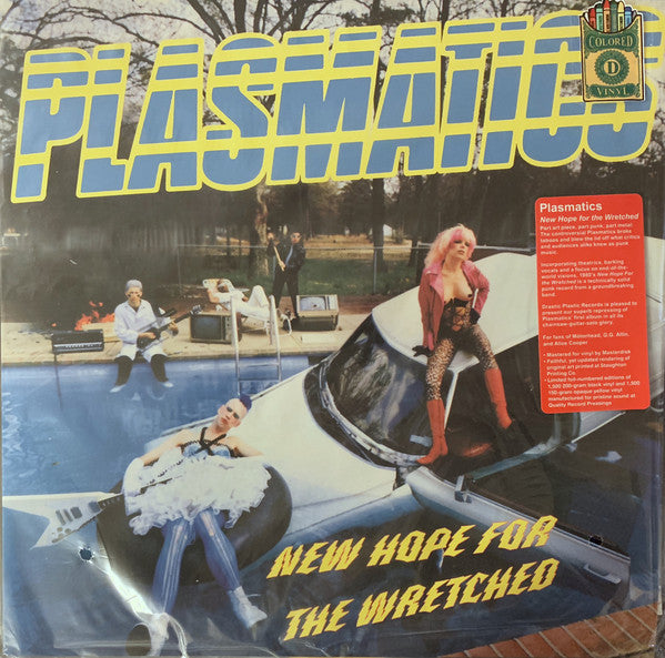 PLASMATICS (プラズマチックス) - New Hope For The Wretched (US 1,500 Ltd.Reissue Yellow Vinyl 150g LP / New)