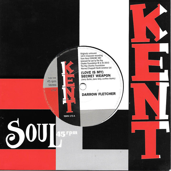 DARROW FLETCHER (ダロウ・フレッチャー) - (Love Is My) Secret Weapon (UK Ltd.Reissue 7"+CS/New)