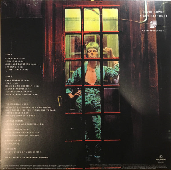 DAVID BOWIE (デヴィッド・ボウイ) - The Rise And Fall Of Ziggy Stardust And The Spiders From Mars (UK-EU-US 界共通限定リマスター復刻再発180g高音質 LP/New)