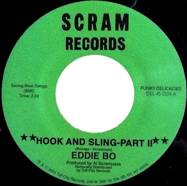 EDDIE BO (エディ・ボー) - Hook And Sling (Part 1 & 2) (US Ltd.Reissue 7"/New)