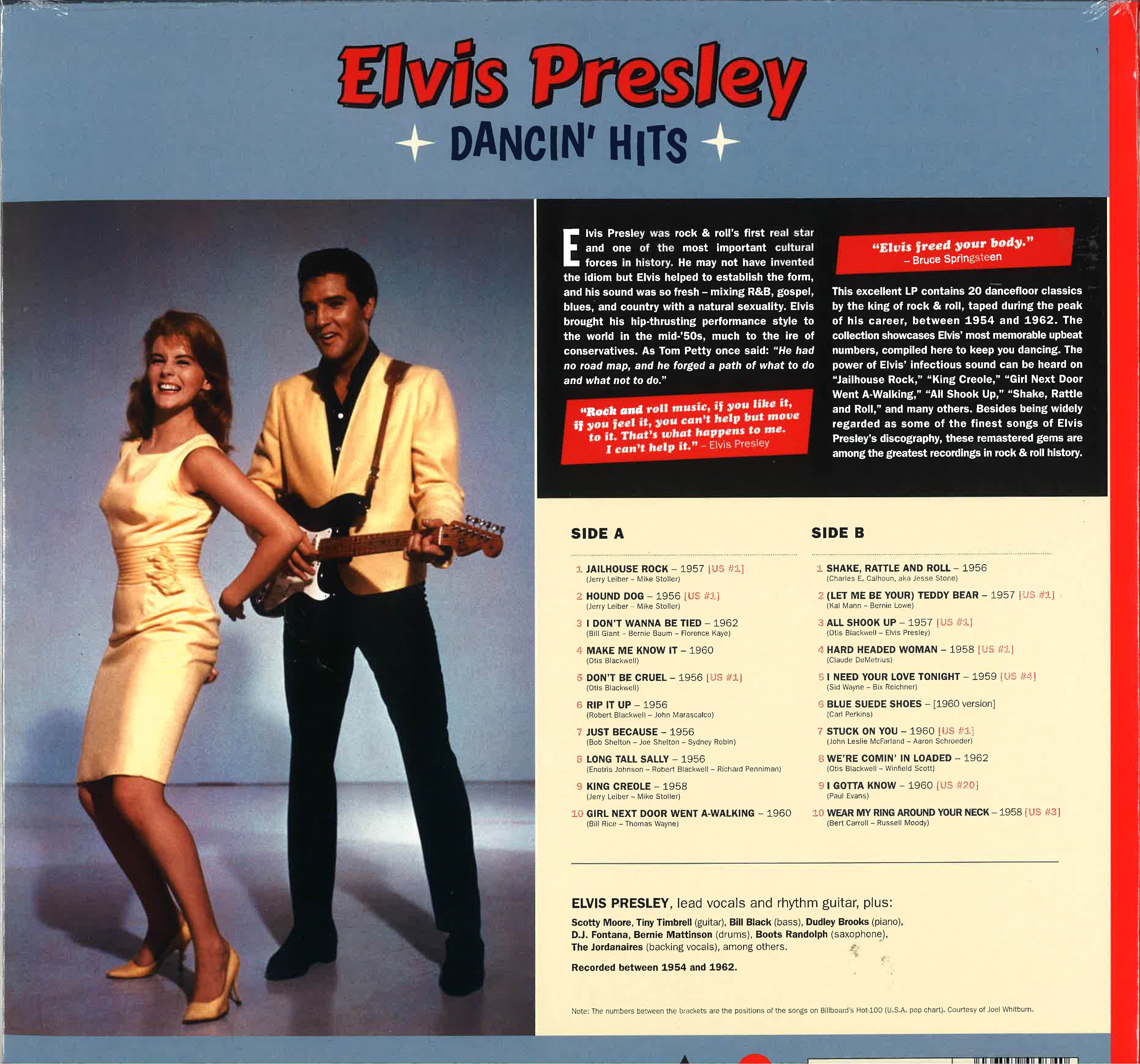 ELVIS PRESLEY (エルヴィス・プレスリー) - Dancin' Hits (EU Ltd.Reissue 180g Red VInyl LP/New)踊れるヒット曲集!