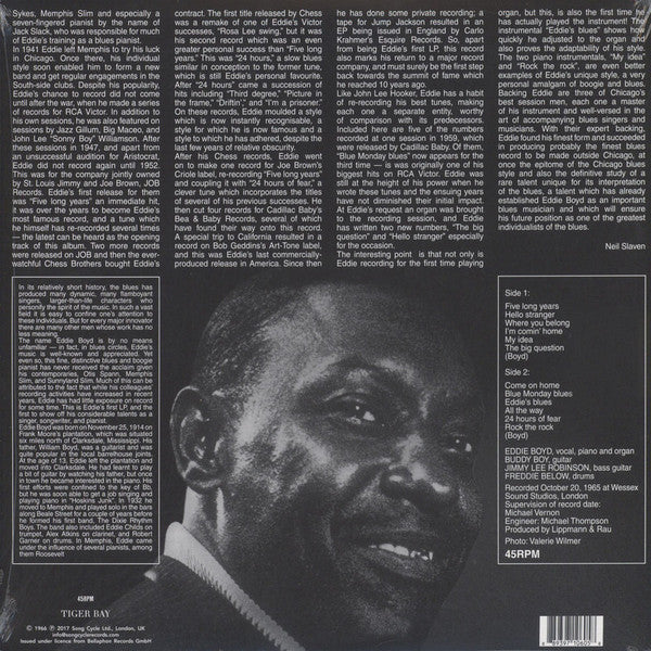 EDDIE BOYD (エディ・ボイド) - Five Long Years (EU Ltd.Reissue180g HQ Vinyl LP/New)