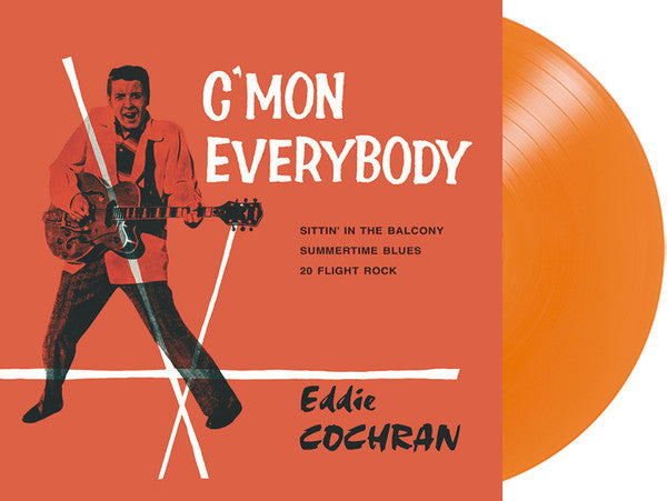 EDDIE COCHRAN (エディ・コクラン) - C'mon Everybody (UK 500 Ltd.Reissue Orange VInyl 10" Mini LP/New)