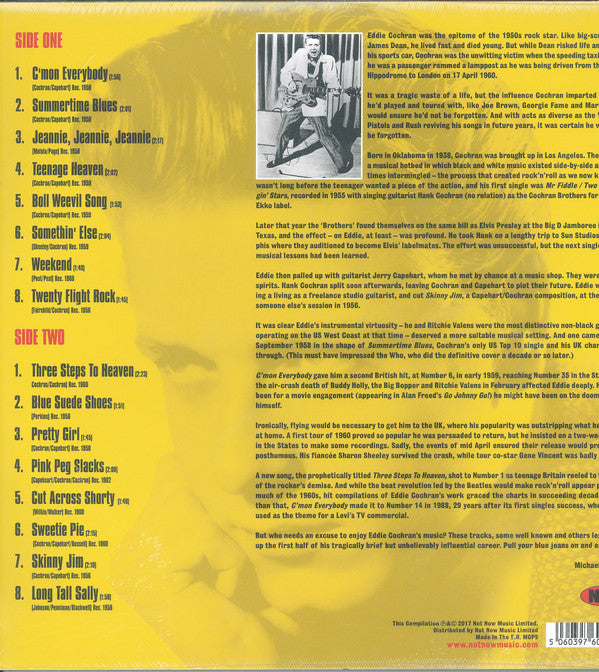 EDDIE COCHRAN (エディ・コクラン) - C'mon Everybody (EU Limited 180g LP/New)