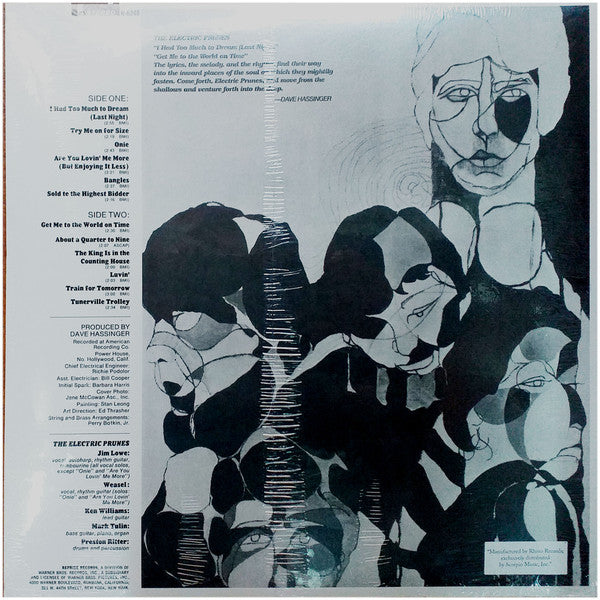 ELECTRIC PRUNES (エレクトリック・プルーンズ) - The Electric Prunes (US Ltd.Reissue 180g Stereo LP/New)