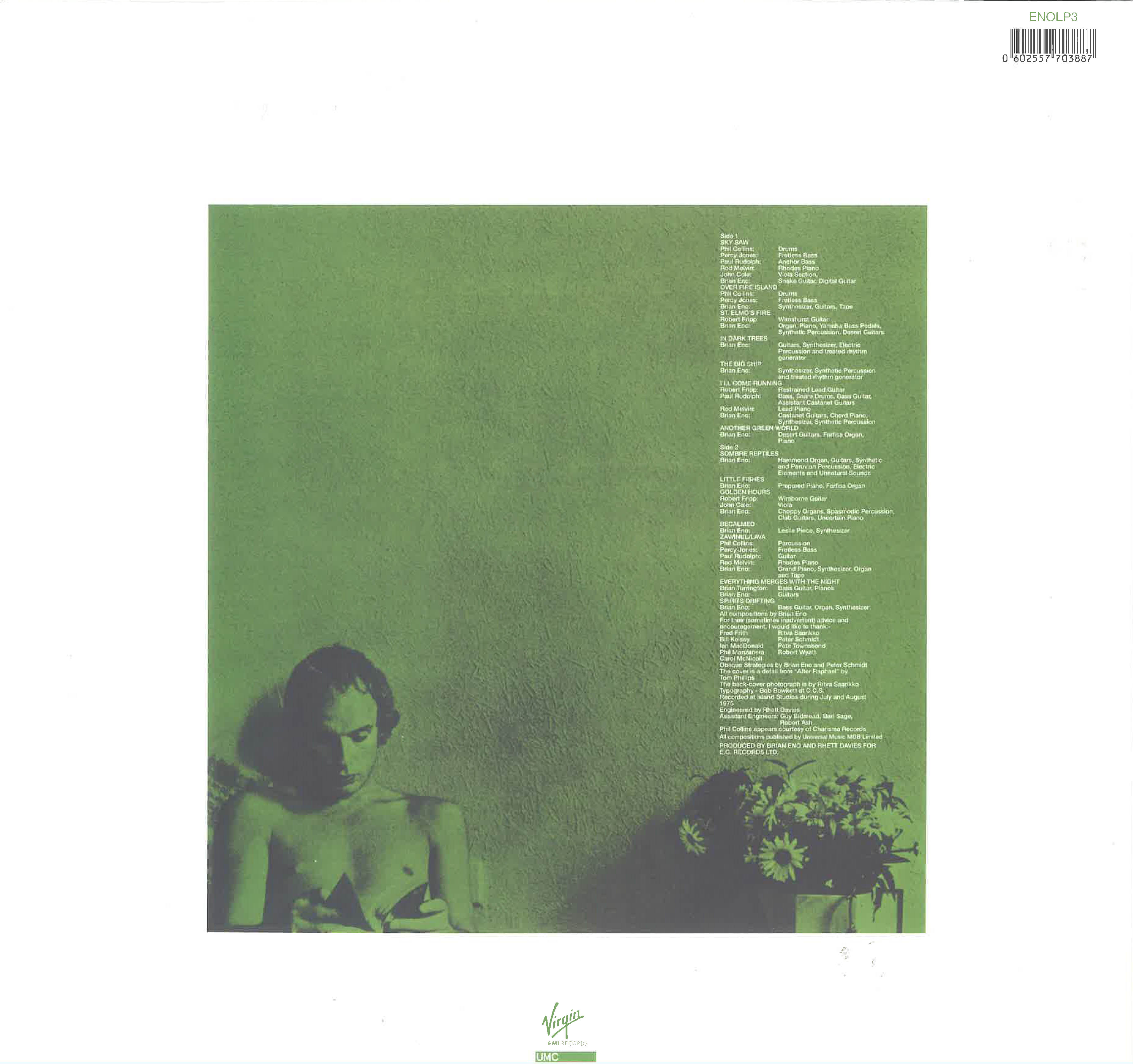 BRIAN ENO (ブライアン・イーノ) - Another Green World (EU 限定復刻リマスター再発180g LP/ New)