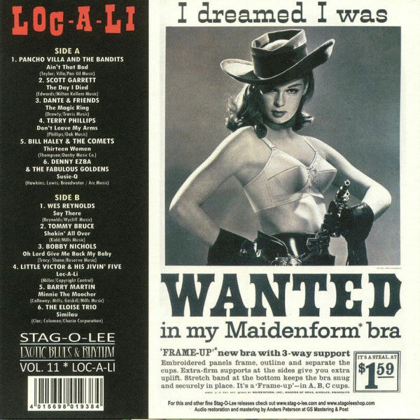 V.A. (エギゾ・ポップコーン珍曲コンピ) - Exotic Blues & Rhythm Vol.11 : Loc-A-Li (German Ltd.10" LP/New)